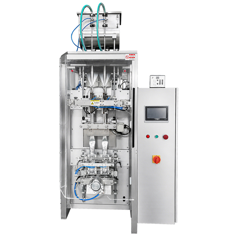 Double-lane liquid packaging machine front view - ZSYAN